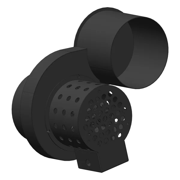 Baba's Stove Sessiz Baca Fani / Çap: 13 Cm Siyah - Görsel 2