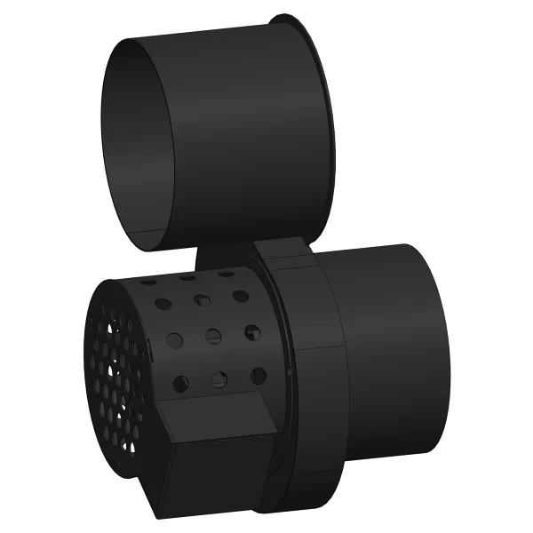 Baba's Stove Sessiz Baca Fani / Çap: 13 Cm Siyah - Görsel 3