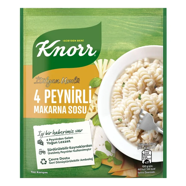 Knorr Dört Peynirli Makarna Sosu 50g - Görsel 4