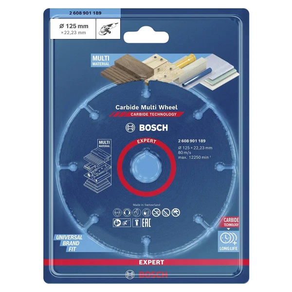 Bosch Expert Carbide Multi Wheel 125 Mm, 22,23 Mm Kesici Disk - 2608901189 - Görsel 5