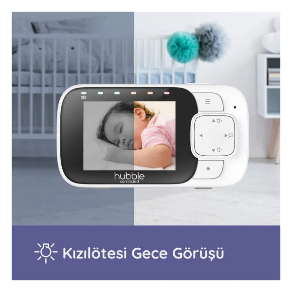 Hubble Nursery View Glow Bebek Kamerası - Görsel 2