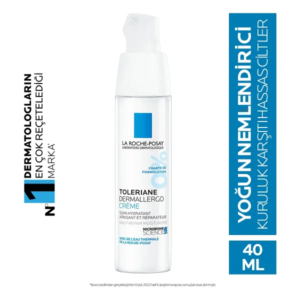 La Roche-Posay Toleriane Dermallergo 40 Ml - Hassas Ciltler İçin Termal Su İle Zenginleştirilmiş Nemlendirici Krem - Görsel 7