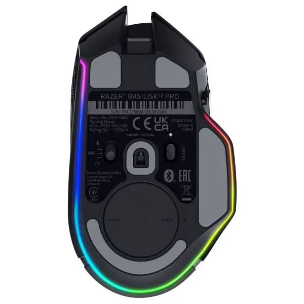 Razer Basilisk V3 Pro Rz01-04620100-R3g1 Siyah RGB Optik Kablolu/Kablosuz Oyuncu Mouse - Görsel 2