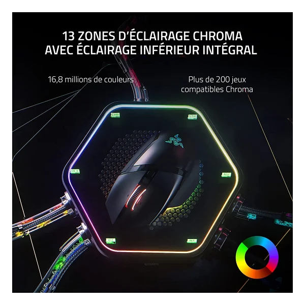 Razer Basilisk V3 Pro Rz01-04620100-R3g1 Siyah RGB Optik Kablolu/Kablosuz Oyuncu Mouse - Görsel 3