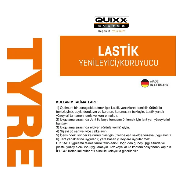 Quıxx Lastik Canlandirici Cila - Görsel 3