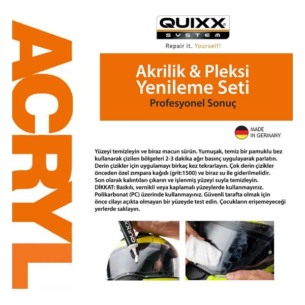 Quixx Pleksi Çizik Giderici Set - Görsel 3