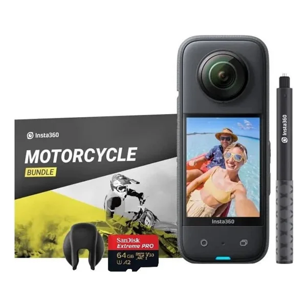 Insta360 X3 Aksiyon Kamerası - Motosiklet Kiti - Görsel 3