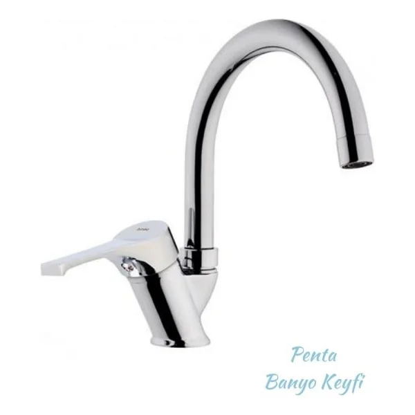 Penta Lavabo, Eviye, Banyo Bataryası Opus Serisi ( U Boru ) Dönüşüm Yapı 323330 - Krom - Görsel 2