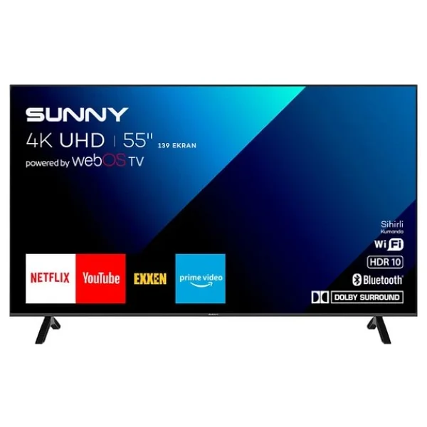 Sunny Sn65fmn252 Frameless 4K Ultra HD 65" 165 Ekran Uydu Alıcılı Webos Smart LED TV - Görsel 7