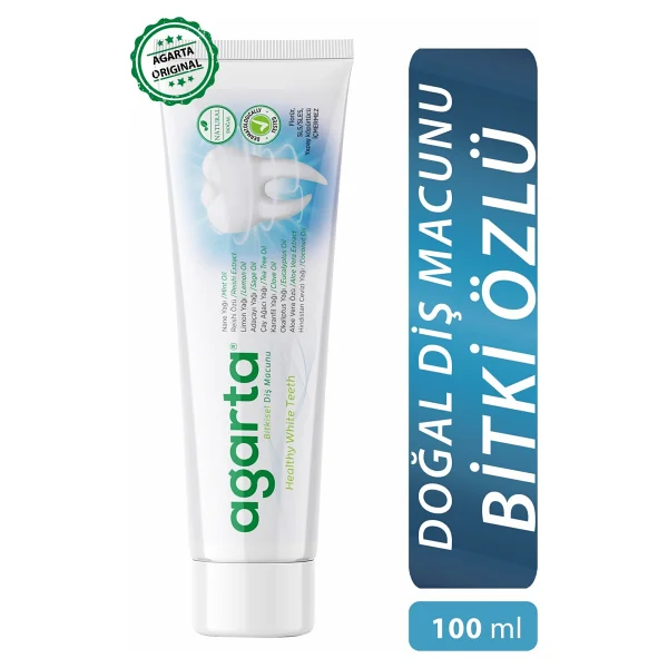 Agarta Doğal Bitki Özlü Tam Koruma Beyazlatıcı 100 Ml 3 Adet Florürsüz Diş Macunu - Görsel 2