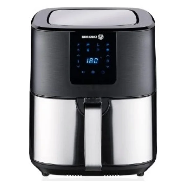 Korkmaz Air Max Yağsız Airfryer 6.5 Lt Tek Hazne İle Zamanlayıcı Özellikli Metal Tasarım - Gri - Görsel 9