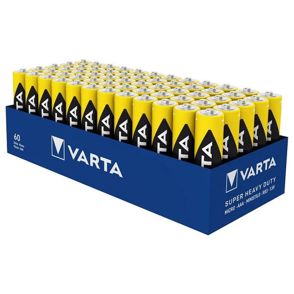 Varta Super Heavy Duty 60'lı Çinko Karbon Aaa İnce Kalem Pil - Görsel 3
