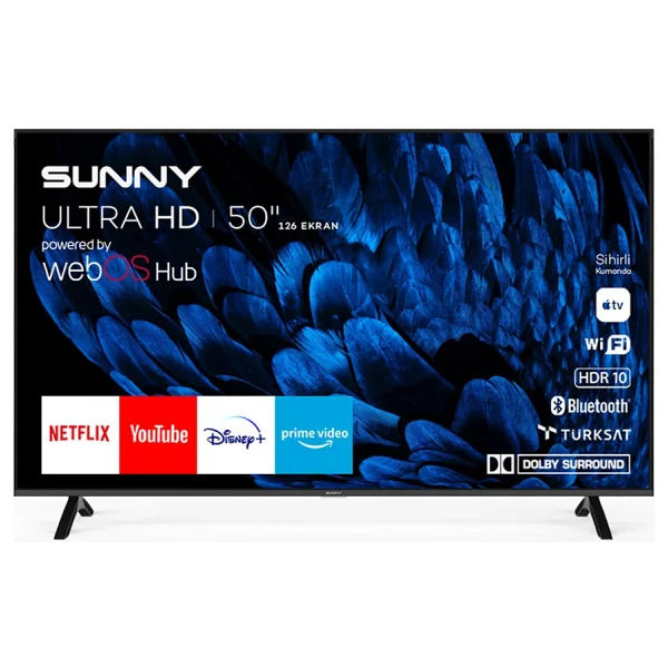 Sunny Sn65fmn252 Frameless 4K Ultra HD 65" 165 Ekran Uydu Alıcılı Webos Smart LED TV - Görsel 8