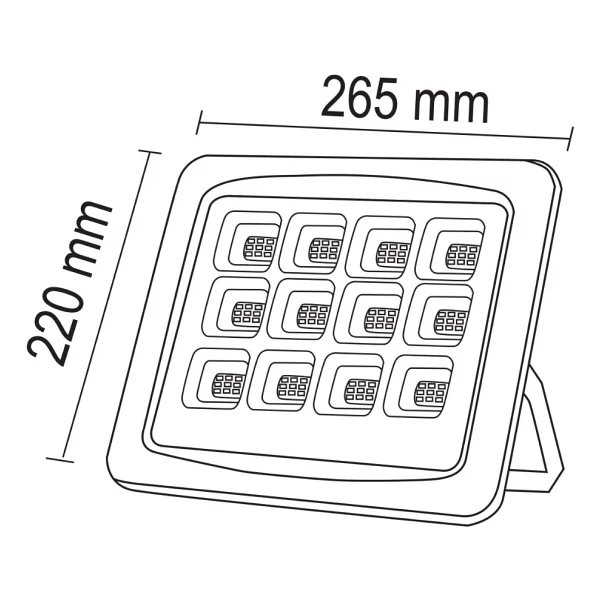 Forlife 120 Watt Güneş Enerjili Solar Projektör - Beyaz - Görsel 2
