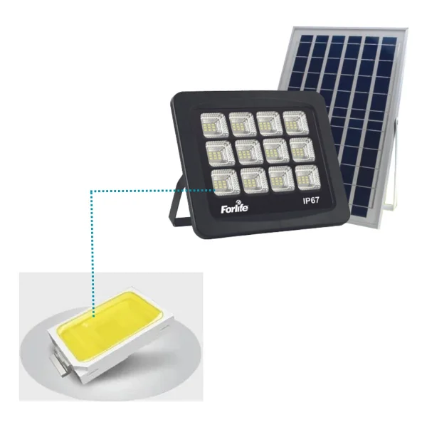 Forlife 120 Watt Güneş Enerjili Solar Projektör - Beyaz - Görsel 3