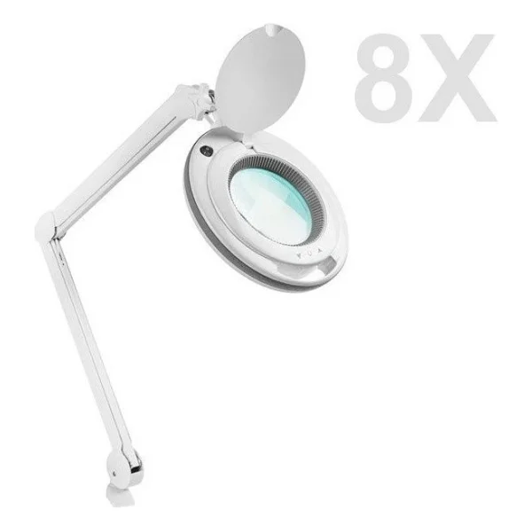 Loyka 6017 Ayarlanabilir LED Işık Seviyeli Masaüstü Büyüteç (8x) - Görsel 2