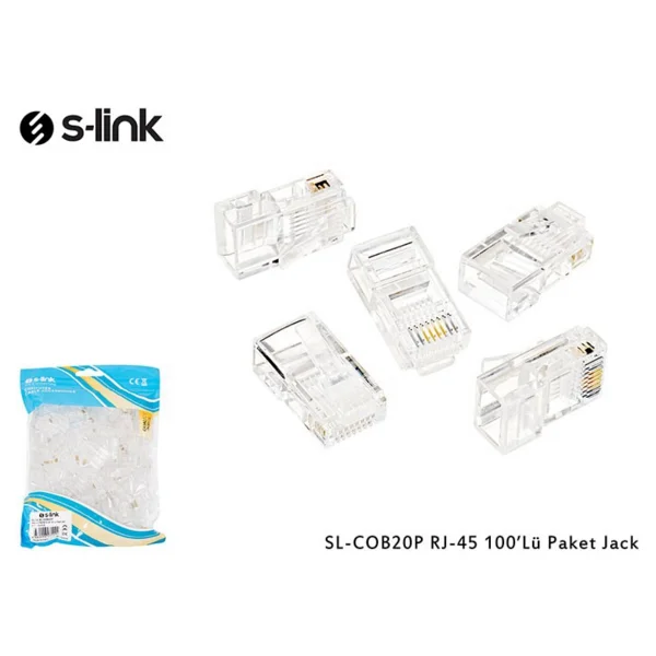 S-Link Sl-Cob20p 100'lü Rj45 Konnektör - Görsel 9