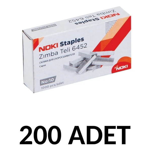 Noki 200 Adet Küçük Boy Zımba Teli No:10 Cu 1000'li - Görsel 6