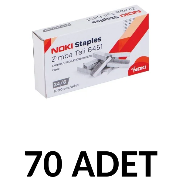 Noki 70 Adet Zımba Teli No:24/6 Cu 1000'li - Görsel 4