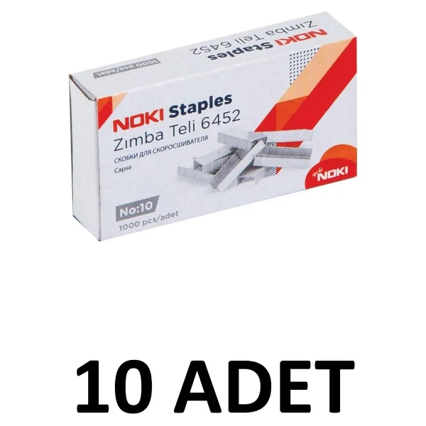 Noki 10 Adet Küçük Boy Zımba Teli No:10 Cu 1000'li - Görsel 6