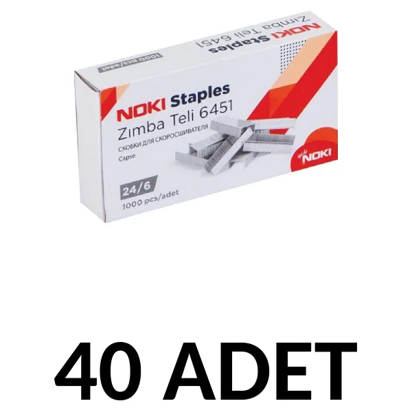Noki 40 Adet Zımba Teli No:24/6 Cu 1000'li - Görsel 4