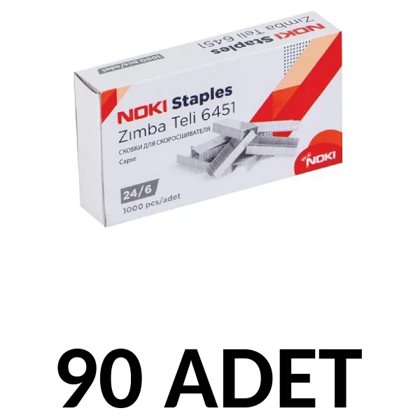 Noki 90 Adet Zımba Teli No:24/6 Cu 1000'li - Görsel 4