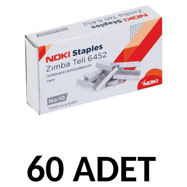 Noki 60 Adet Küçük Boy Zımba Teli No:10 Cu 1000'li - Görsel 6