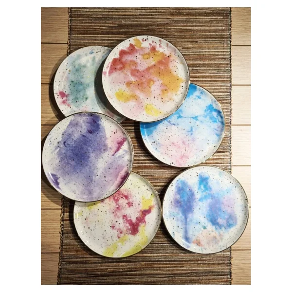 Porland Cosmos 6'lı Pasta Tabağı - Görsel 4