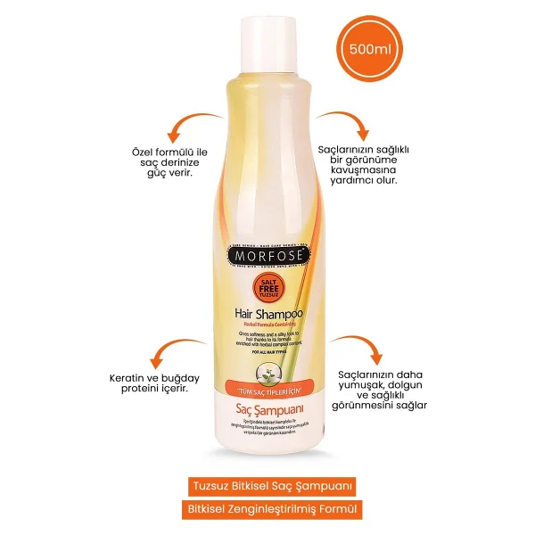 Morfose Oval Saç Fırçası + Bitkisel Şampuan 500 Ml - Görsel 3