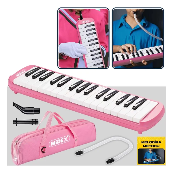 Midex Ml-32bk Çantalı Siyah 32 Tuşlu Melodika - Görsel 5