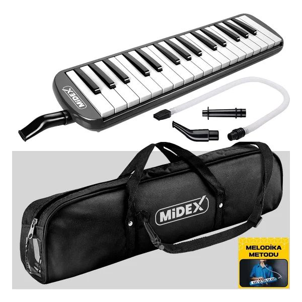 Midex Ml-32bk Çantalı Siyah 32 Tuşlu Melodika - Görsel 2