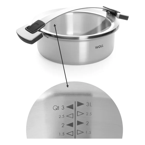 Woll Concept Pro 24 cm Sığ Çelik Tencere - Görsel 3