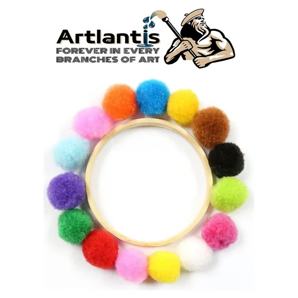 Artlantis Ponpon 20 Mm 70'li 1 Paket Karışık Renk Pon Pon 20 Mm Pompom 2 Cm - Renkli - Görsel 2