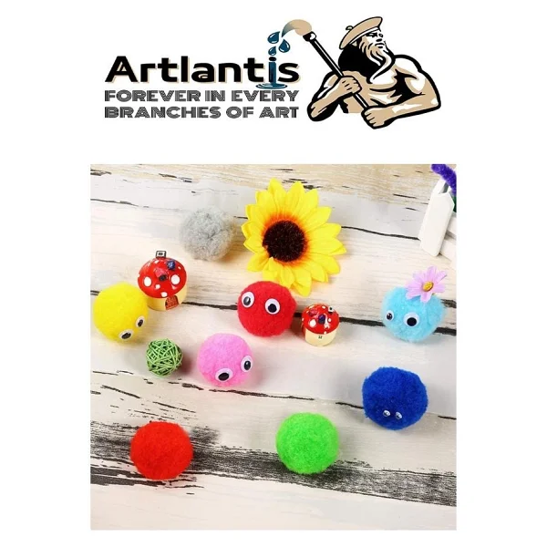 Artlantis Ponpon 20 Mm 70'li 1 Paket Karışık Renk Pon Pon 20 Mm Pompom 2 Cm - Renkli - Görsel 4