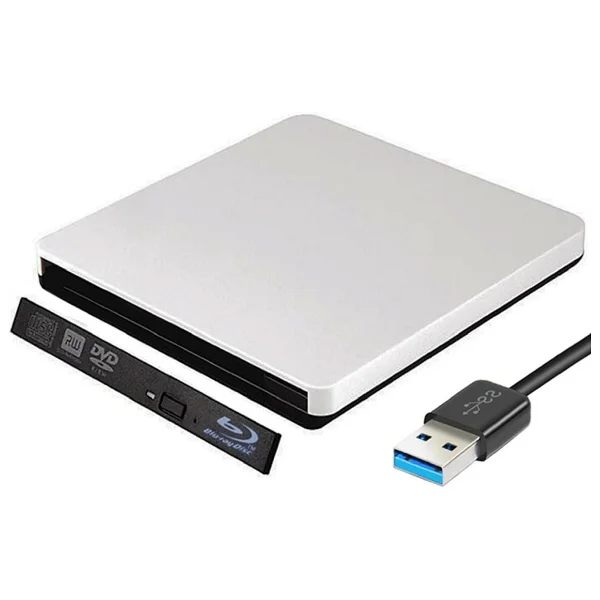 Alfais 5260 USB 3.0 Sata 12.7mm DVD Rw Writer SSD External Harici Caddy Kutu - Beyaz - Görsel 6