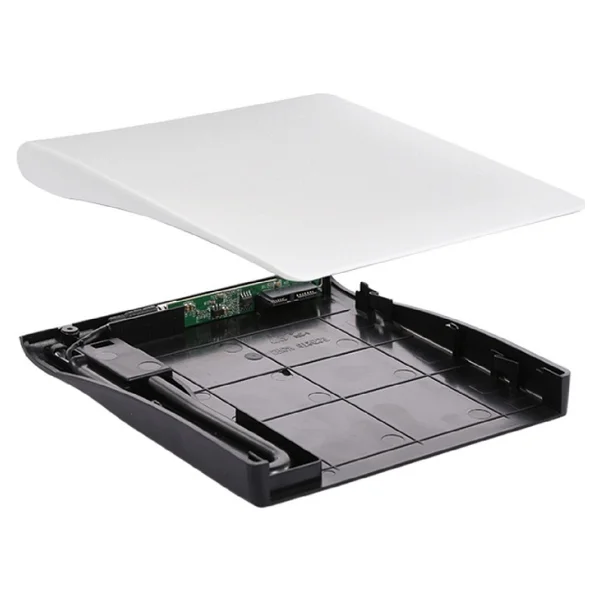 Alfais 5260 USB 3.0 Sata 12.7mm DVD Rw Writer SSD External Harici Caddy Kutu - Beyaz - Görsel 2