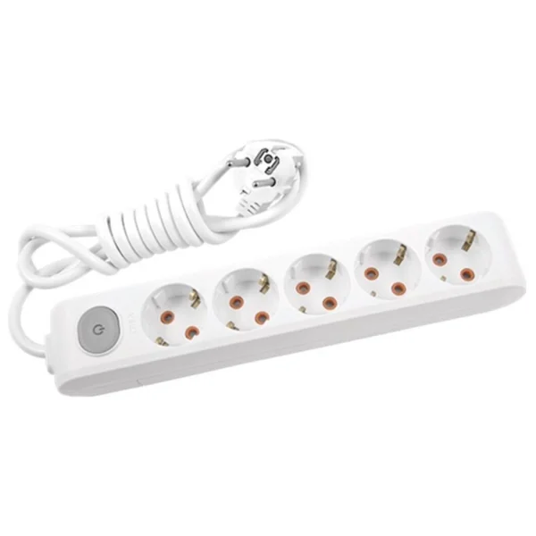 Viko Multi-Let 90117505 Topraklı Anahtarlı Beyaz 5 M 5'li Priz - Görsel 2