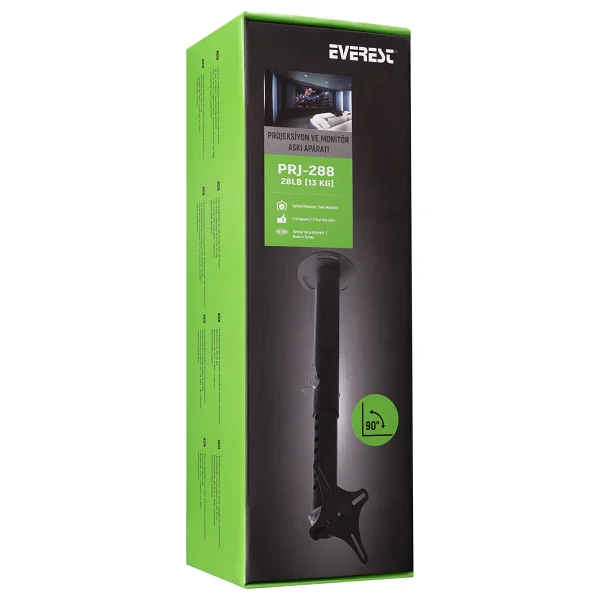 Everest Prj-288 30-60 Cm Teleskopik Projeksiyon Askı Aparatı - Görsel 5