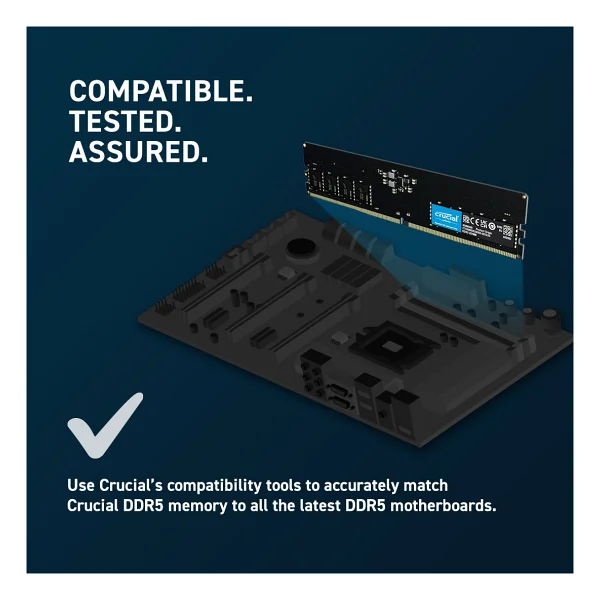 Crucial 8 GB 4800 MHz Cl40 Ct8g48c40u5 DDR5 RAM - Görsel 8
