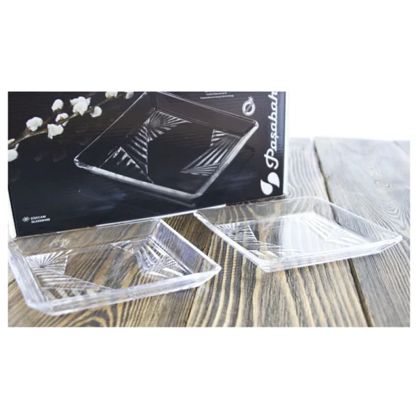 Paşabahçe Madlen 68307 2'li 15 Cm Kare Pasta Tabağı - Görsel 4