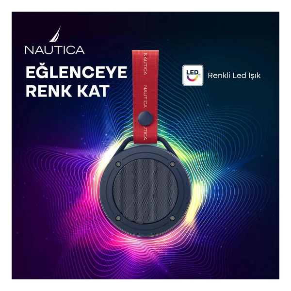 Nautica S20 Taşınabilir Bluetooth Speaker Hoparlör Ses Bombası 400mah Navy - Görsel 4