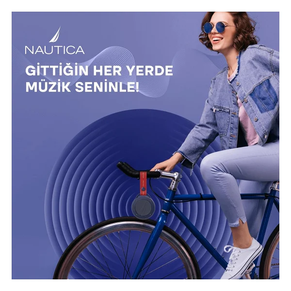 Nautica S20 Taşınabilir Bluetooth Speaker Hoparlör Ses Bombası 400mah Navy - Görsel 5