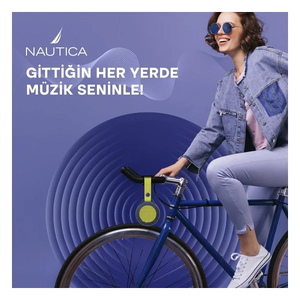 Nautica S20 Lacivert-Sarı Bluetooth Hoparlör - Görsel 5