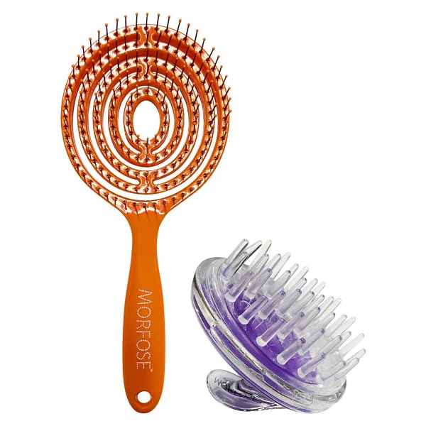 Morfose Oval Saç Fırçası + Saç Derisine Masaj Yapan Şampuan Tarağı - Görsel 4