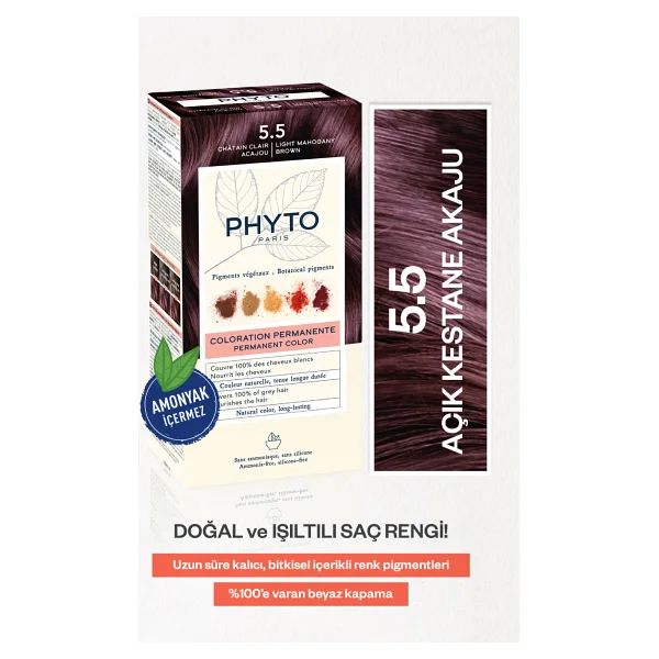 Phyto Color Saç Boyası - 5.5 Açık Kestane Akaju - 1 - Görsel 7