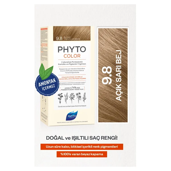 Phyto Color Kit 9.8 Açık Sarı Bej Saç Boyası - Görsel 2