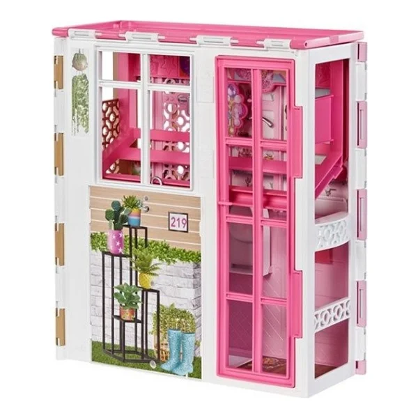 Barbie'nin Taşınabilir Portatif Evi Hcd47 - Görsel 2