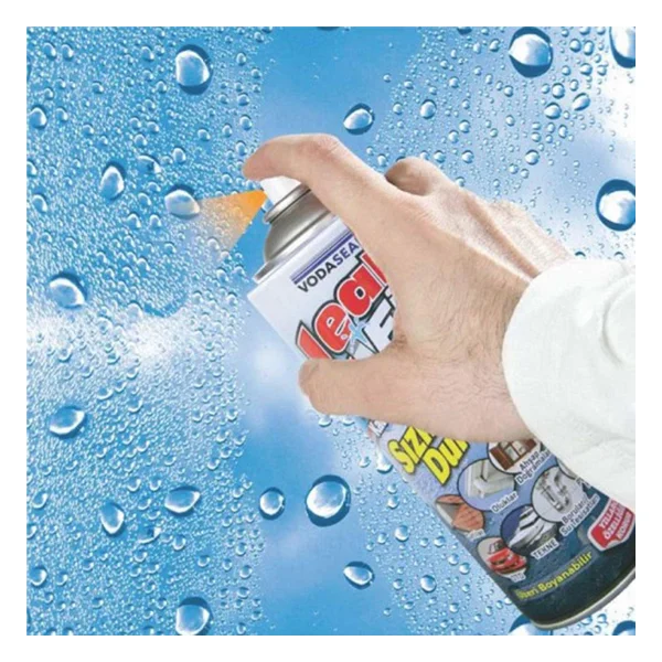 Vodaseal Leak Fix Su Geçirmez Sızdırmaz Sızıntı Önleyici Kauçuk Kaplama Izolasyon Şeffaf Sprey 200 Ml - Görsel 3