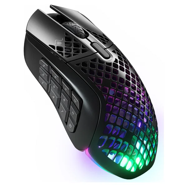 Steelseries Aerox 9 RGB Makrolu Şarjlı Optik Kablosuz Oyuncu Mouse - Görsel 2