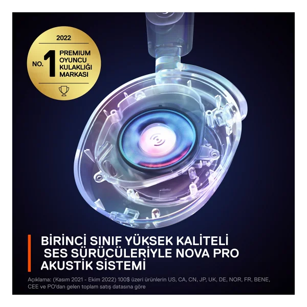 Steelseries Arctis Nova Pro Kablolu Kulak Üstü Oyuncu Kulaklığı - Görsel 4